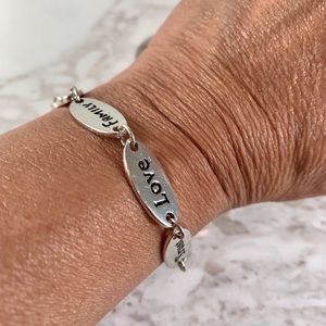 Sterling Word Charm Bracelet